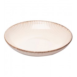 Prato 23cm Para Massa De Cerâmica Linear Branco